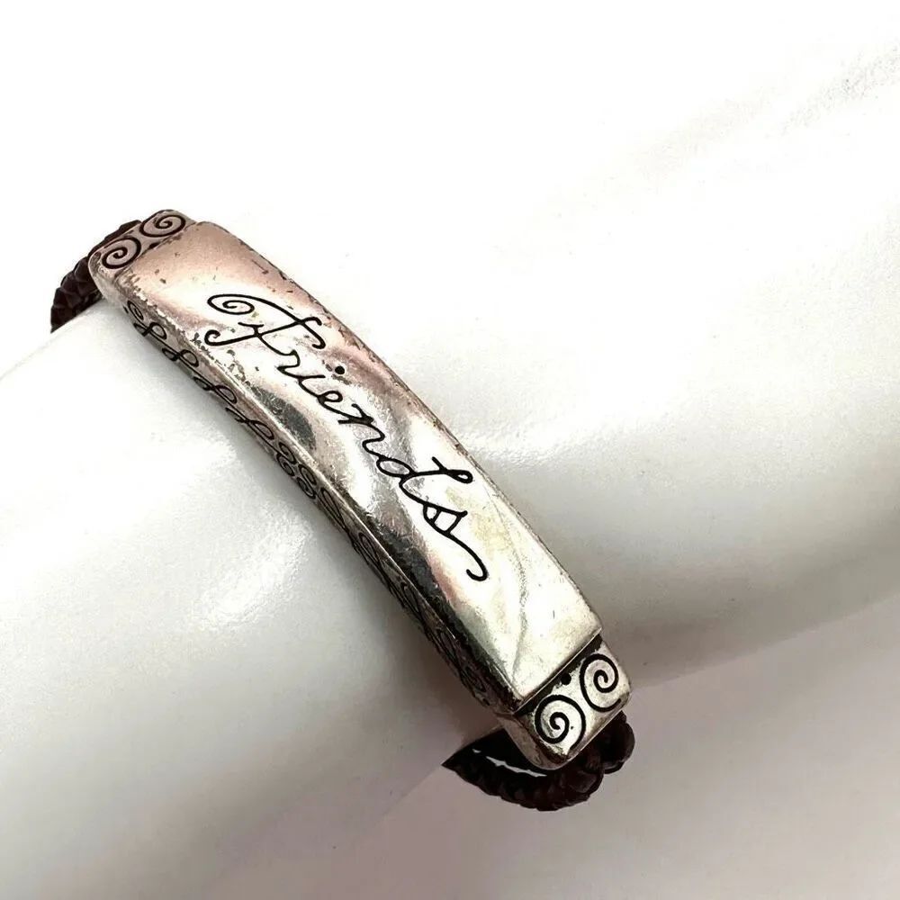 Brighton friends ID bracelet on cord